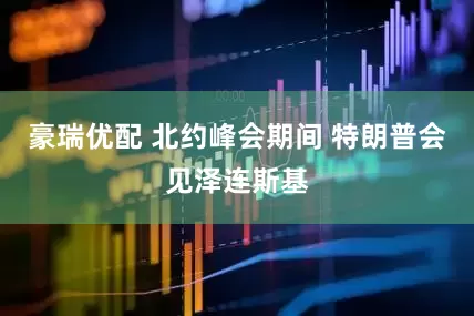 豪瑞优配 北约峰会期间 特朗普会见泽连斯基